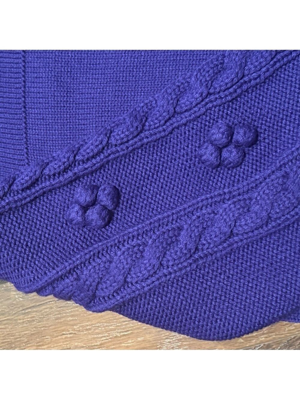 ANTHROPOLOGIE Maeve Kiara wool blend purple sweater. Size L - Picture 5 of 7